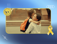 Mae e filha se abraçando para ilustrar o setembro amarelo