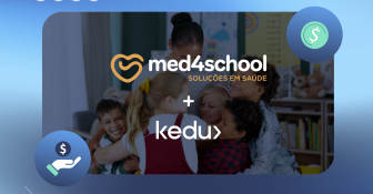 Imagem ilustrando parceria entre kedu e med4school
