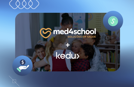 Imagem ilustrando parceria entre kedu e med4school