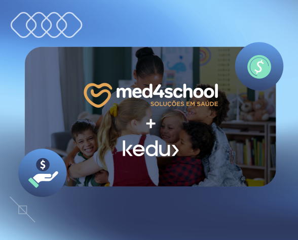 Imagem ilustrando parceria entre kedu e med4school